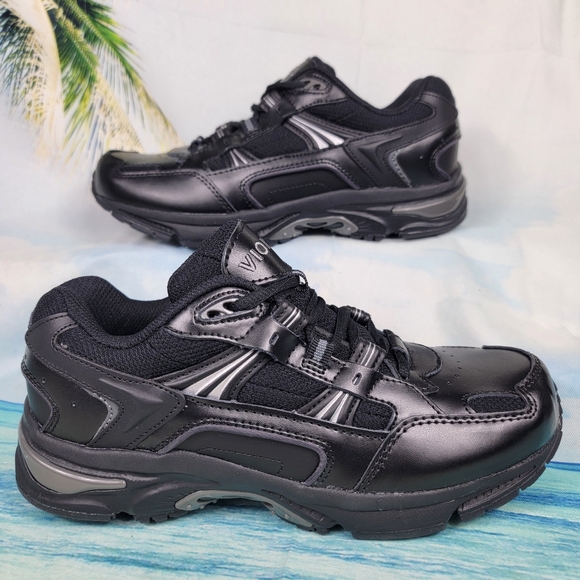 VIONIC 23WALK Black Leather Womens 6 - Picture 1 of 10